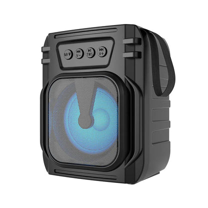 Portable Bluetooth speaker in 3107 colour with 110×87×137mm dimensions and USB charging cable