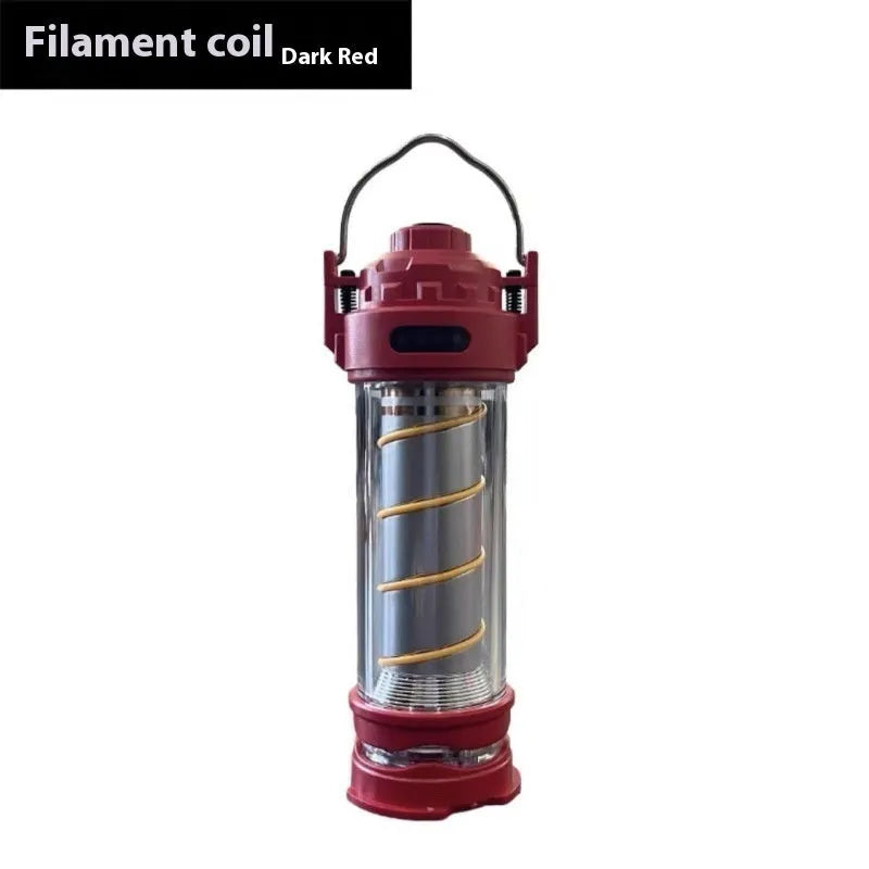 RHX tactical camping lantern ambience light in black, red, khaki, or white with three-piece set options