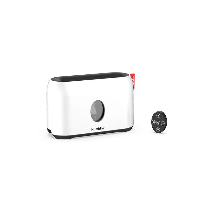 Elegant flame effect humidifier with soothing aroma diffusion for improved air quality and skin hydration