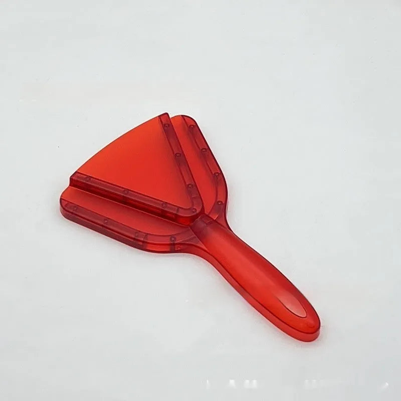 Adjustable telescopic bottle opener with non-slip red ABS handle showing extended and collapsed positions