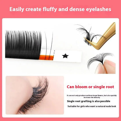 16-row dense false eyelashes made from mink hair with matte finish, showing length options from 8mm to 18mm