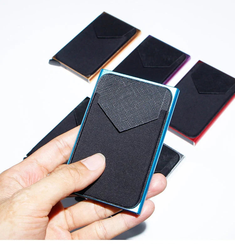 Aluminum alloy anti-theft multi card holder in various colors