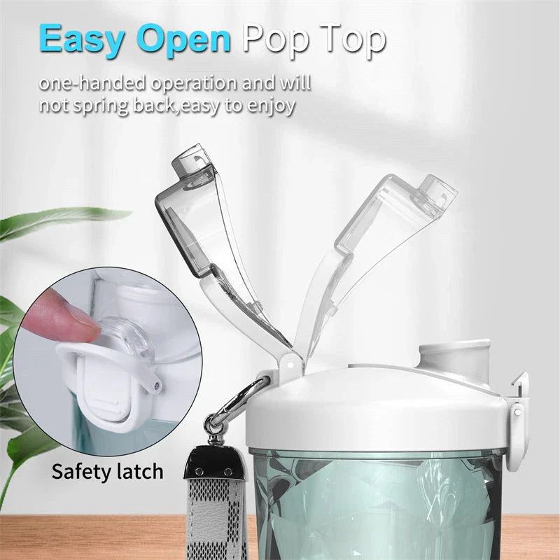 Powerful portable blender with 6-blade design for smoothies and shakes on the go