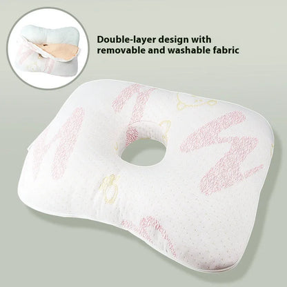 Beauty salon single hole ear pillow in Boer Gray colour, measuring 39x28x6cm with polyester fibre filling