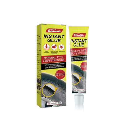 30ml tube of car tyre repair glue with hydroxyethyl fibre and acrylic resin formula
