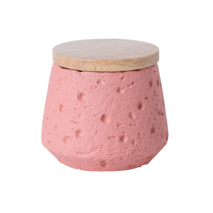 Handmade cement pet cinerary casket for teeth and hair keepsakes in six colours