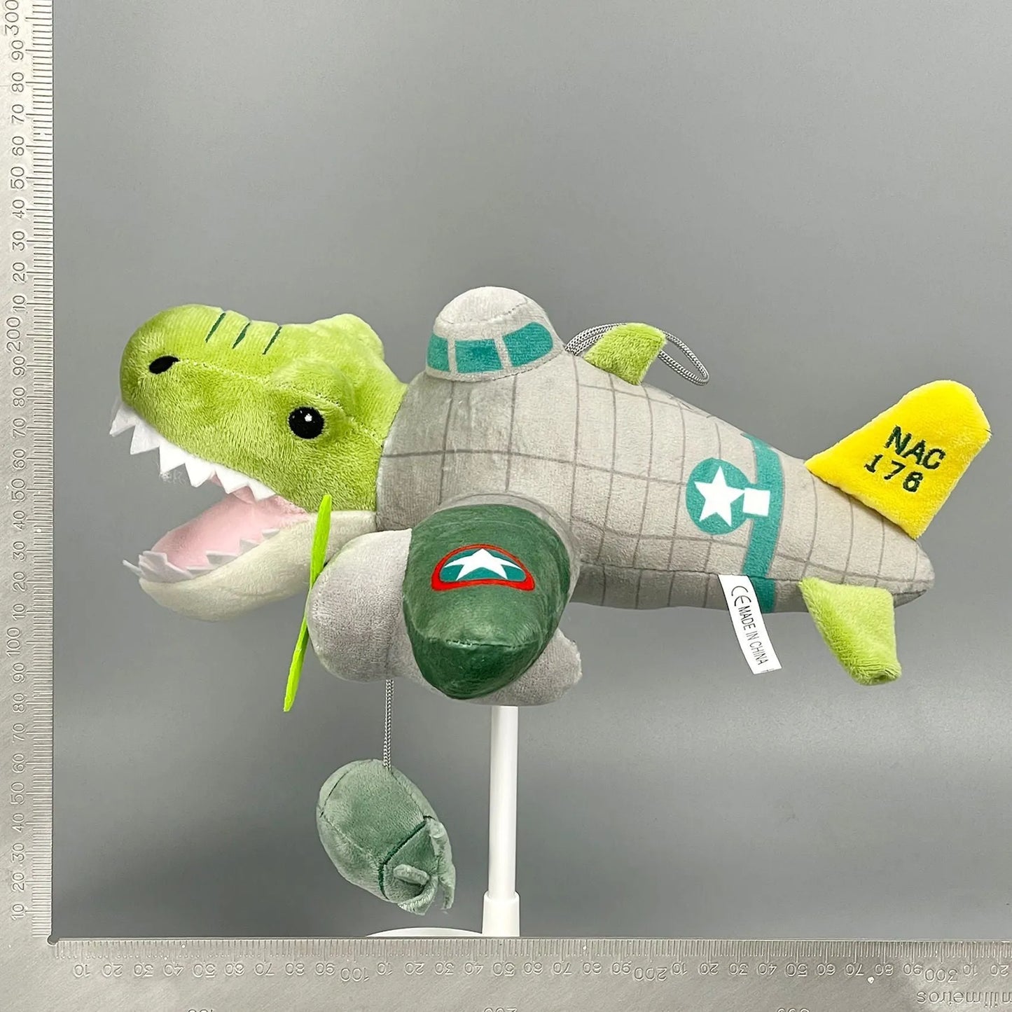 Shark figurine peripheral cotton plush toy in a humorous animal character design
