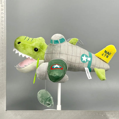 Shark figurine peripheral cotton plush toy in a humorous animal character design