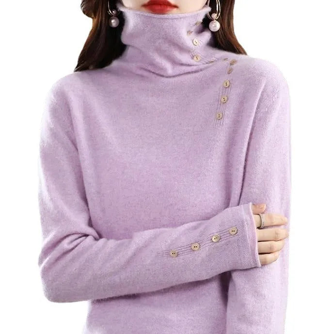 Slim fit knitted shirt with 3D pattern in light camel colour, showing regular sleeves and 40cm length