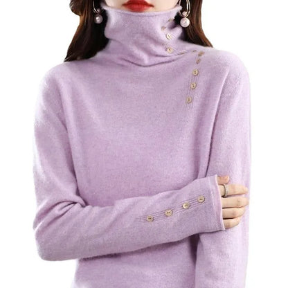 Slim fit knitted shirt with 3D pattern in light camel colour, showing regular sleeves and 40cm length