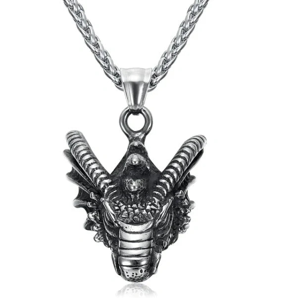 Stainless steel Norse rune necklaces with various Viking symbols and designs