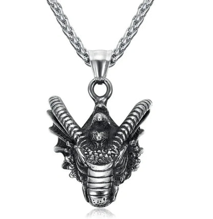 Stainless steel Norse rune necklaces with various Viking symbols and designs