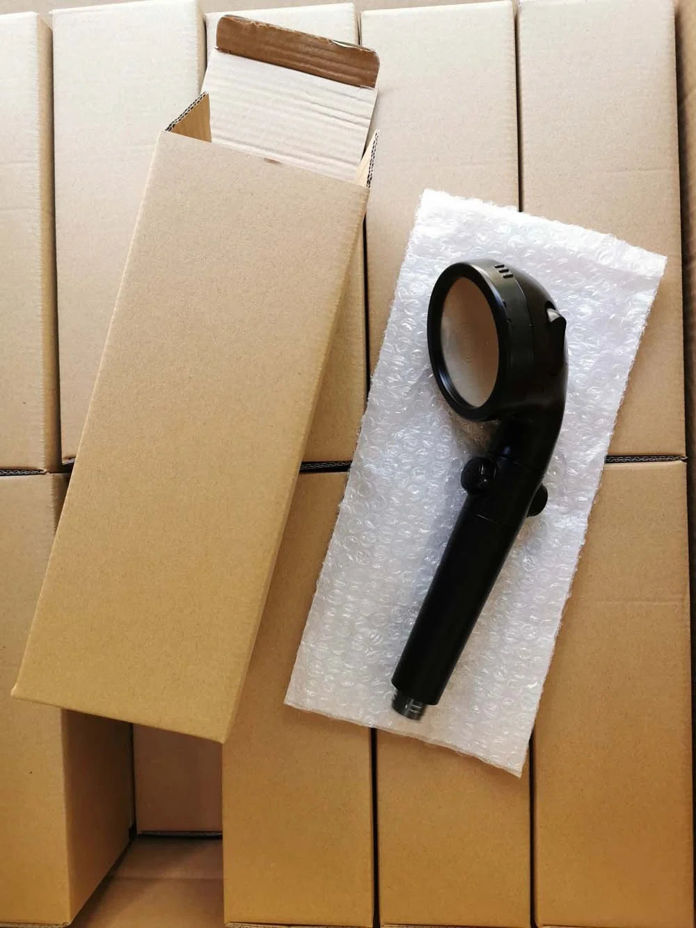 Household Negative Ion Pressurized Shower Head with adjustable modes and water-saving feature