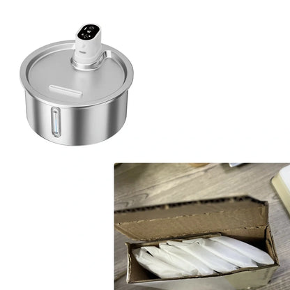 Stainless steel cat water fountain with constant temperature base and filter system