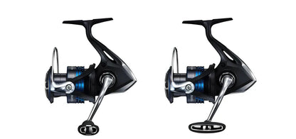Spinning fishing wheel with 21NEXAVE technology showing aluminium alloy frame and adjustable drag system