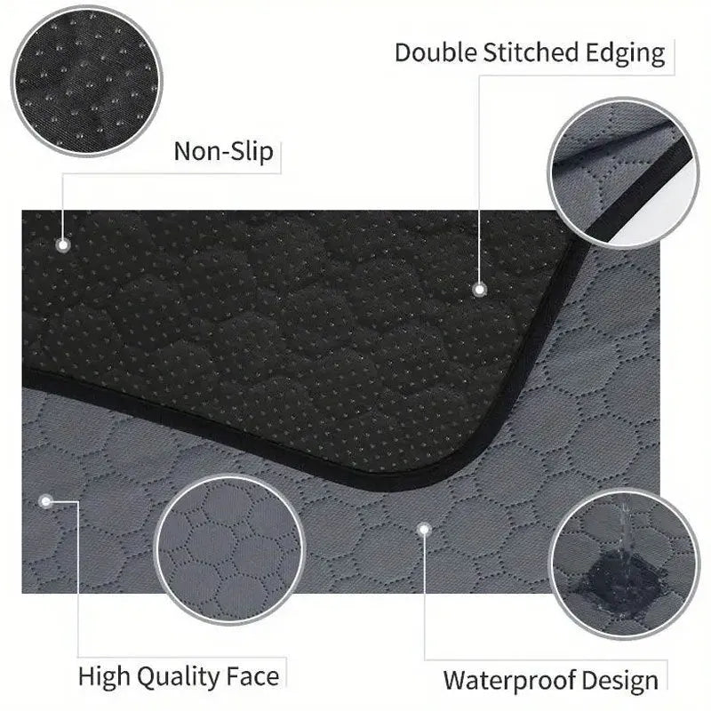 Pet Parents washable dog pee pad in neutral colour with waterproof backing
