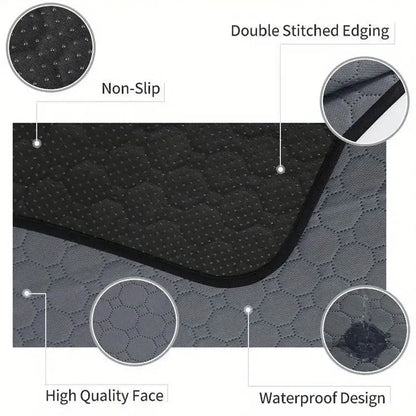 Pet Parents washable dog pee pad in neutral colour with waterproof backing