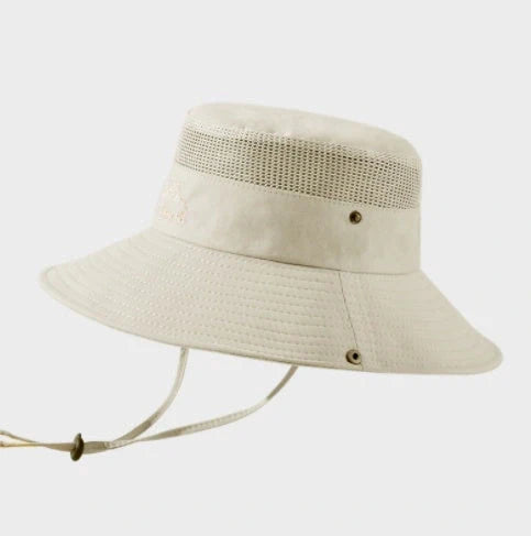 Breathable mesh bucket hat for sun protection in various colors