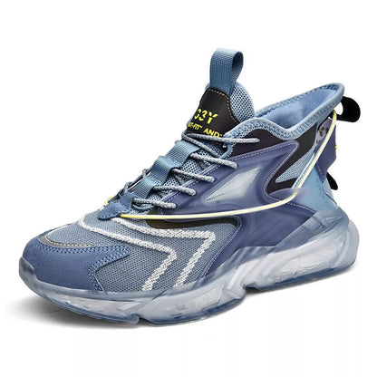 Korean Men's Sports Casual Shoes with breathable mesh upper and durable rubber sole