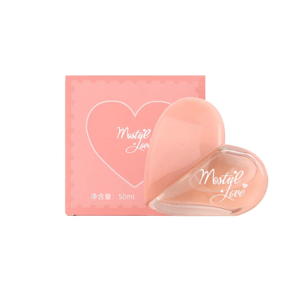Love Perfume 50ml bottle in DXR220 and pink DXR220B variants with spray mechanism
