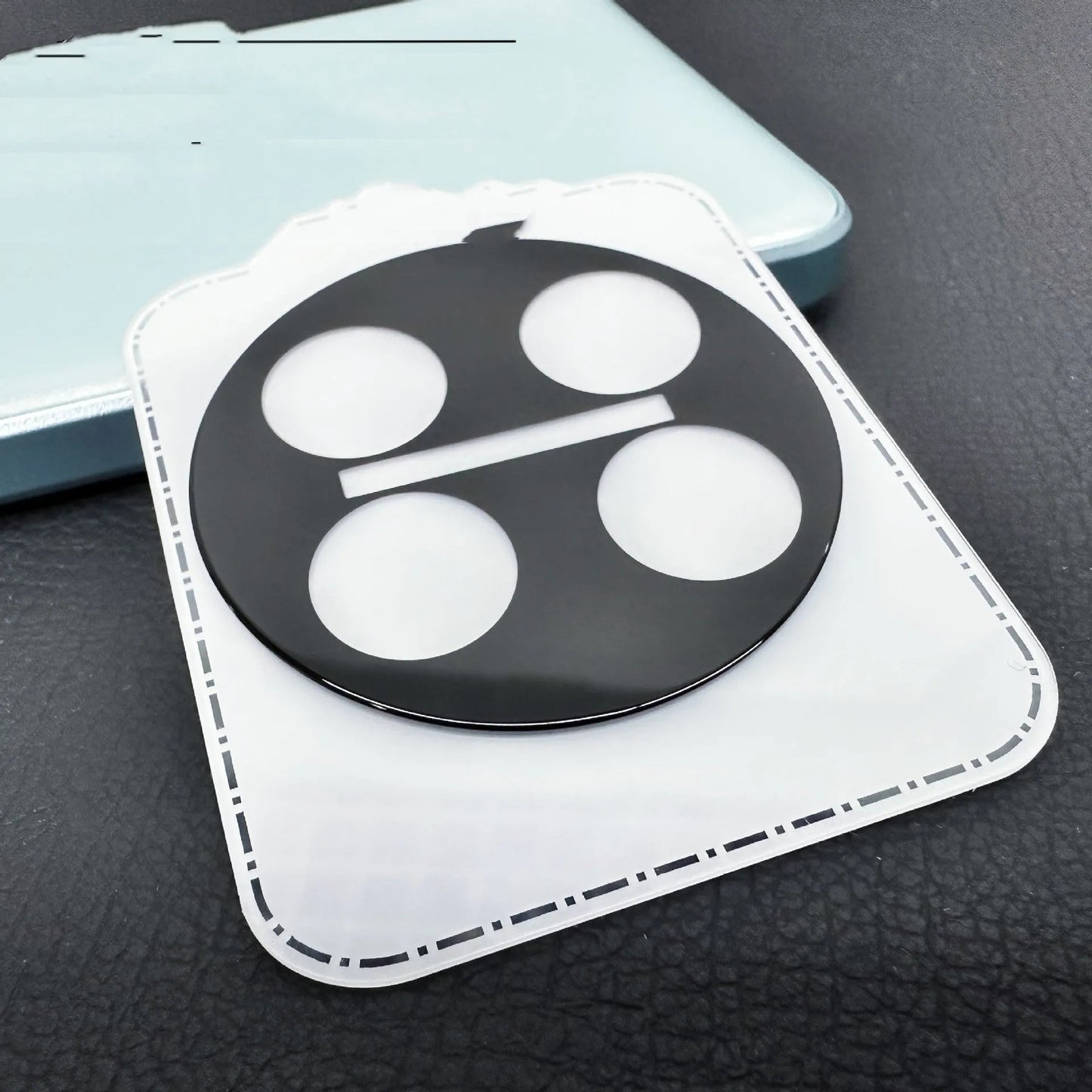 Tempered glass camera lens protector with black ring for OnePlus 12, Find N3, and OnePlus 11 phones.