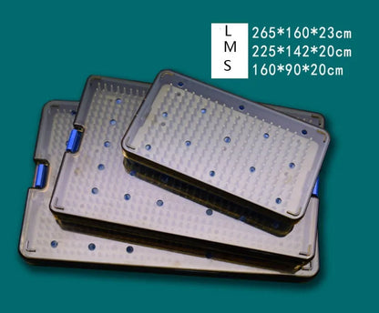 Silicone disinfection box in three sizes: large 265x160x23mm, medium 225x142x20mm, small 160x90x20mm for sanitising phones and keys