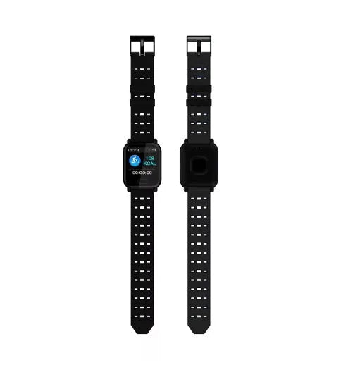 A6 colour screen smart bracelet with silicone strap showing 1.3-inch display and zinc alloy frame