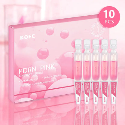 KOEC powder polypeptide disposable face masks 10 pack latex material moisturising essence sheets