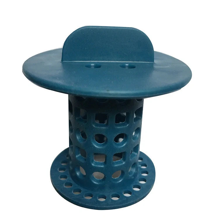 Anti-clogging Plastic Sink Filter in blue, green, orange, and white colors