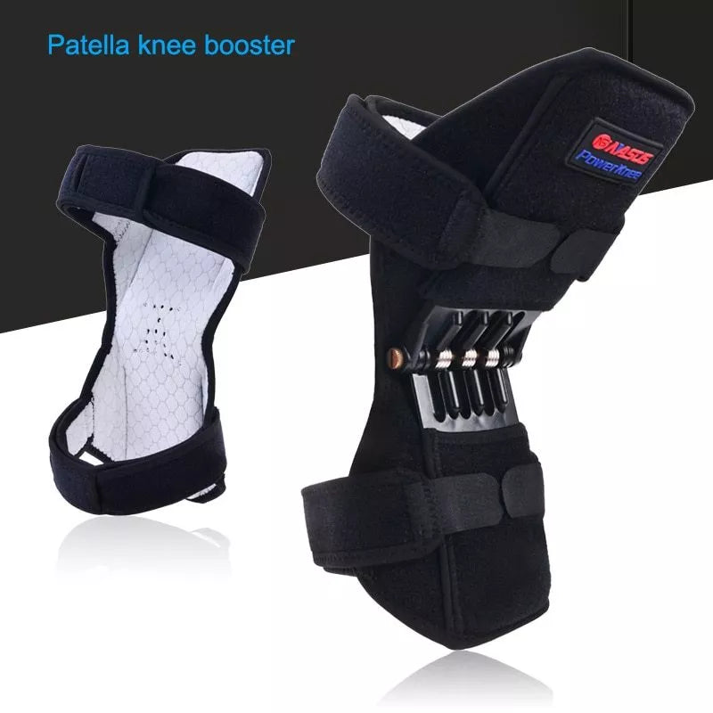 Adjustable Knee Booster with carbon steel spring for enhanced leg strength