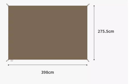 Two Rooms One Hall Ridge Automatic Waterproof Camping Tent in dark coffee