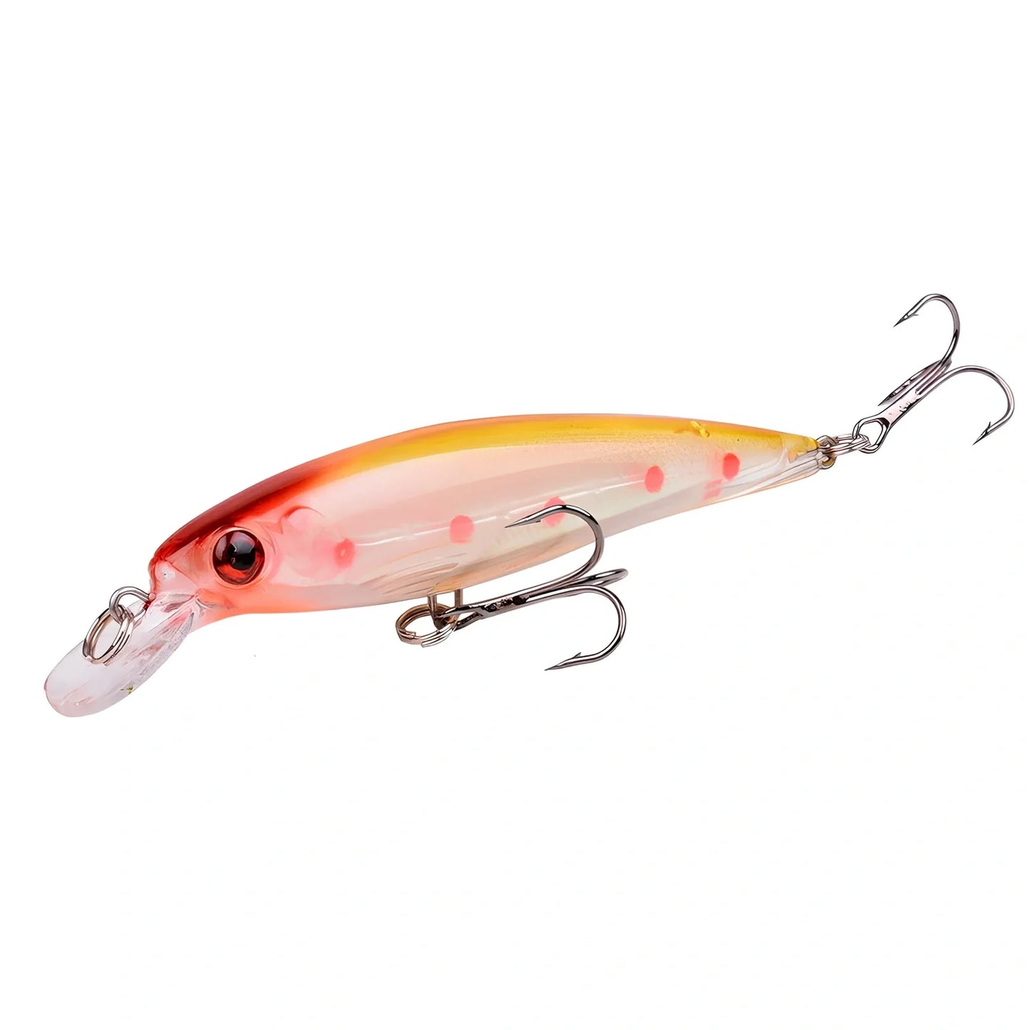13.8g fishing lure with 11cm length showing diving lip and No. 6 hook