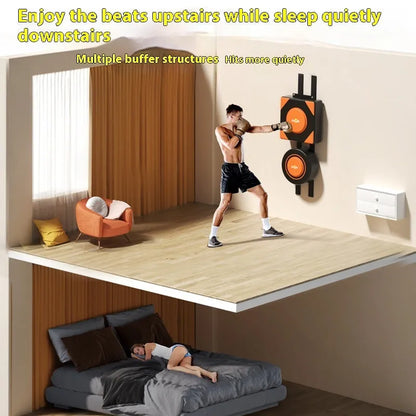 PU hanging boxing sandbag wall target for home fitness training in 30cm and 40cm sizes.