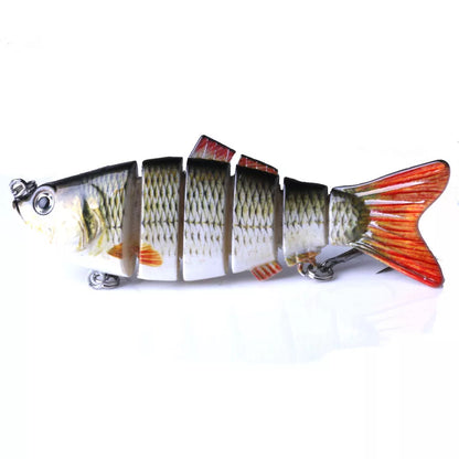 Plastic bait fish with high-strength hooks for effective fishing