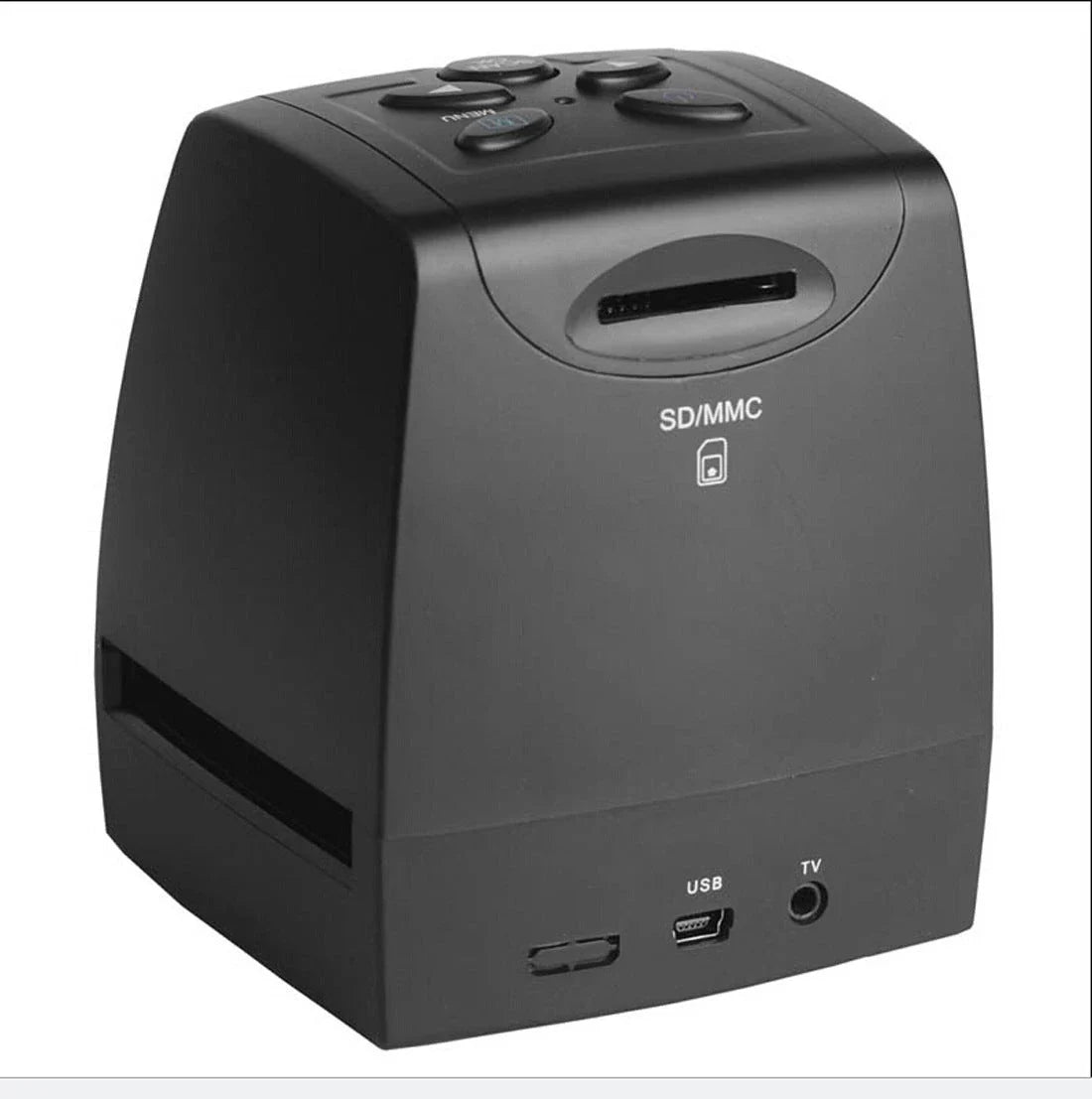 High-resolution film scanner for digitizing 35mm slides, negatives, and photos