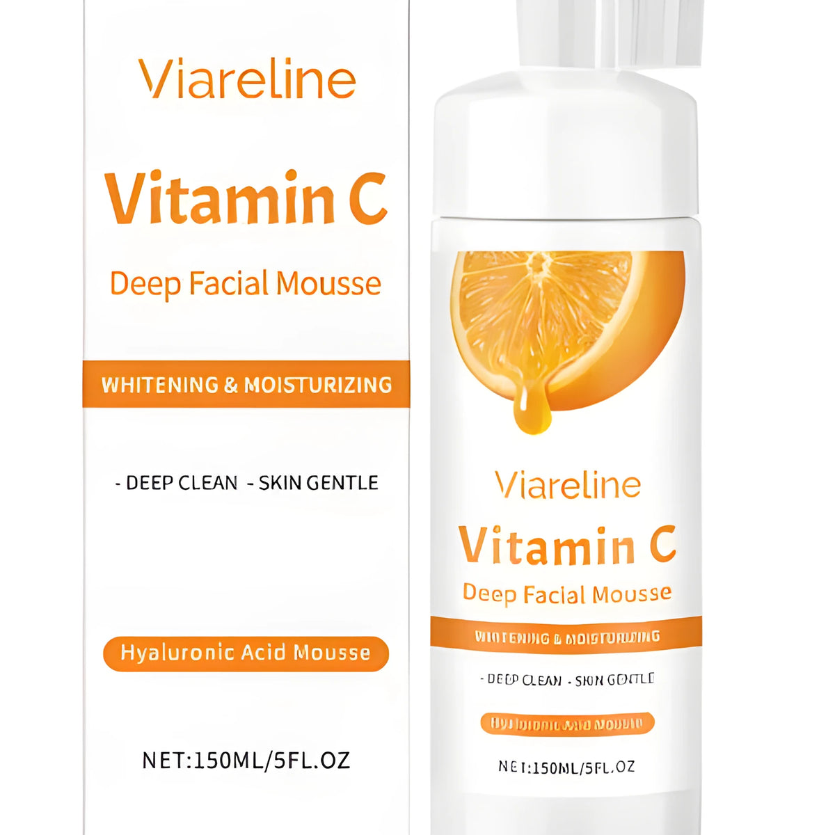 150ml tube of Vitamin C Brightening Cleansing Mousse facial wash