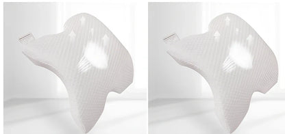 Tunnel-shaped memory foam pillow with plastic bracket for preventing limb numbness during office naps