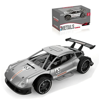 2.4G 4-channel RC drifting car with handle remote control on racing track