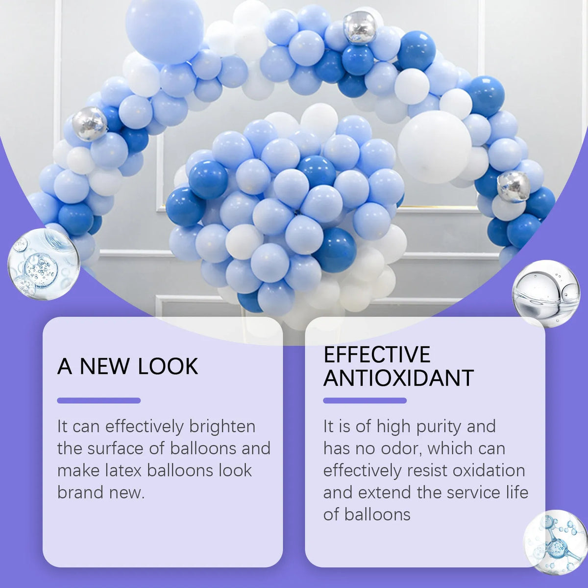 100ml balloon lustre spray aerosol can for shiny surface texture on party decorations