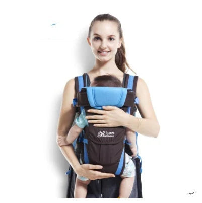 Comfortable and versatile baby carrier with four carrying positions, designed for hands-free parenting and maximum back support.