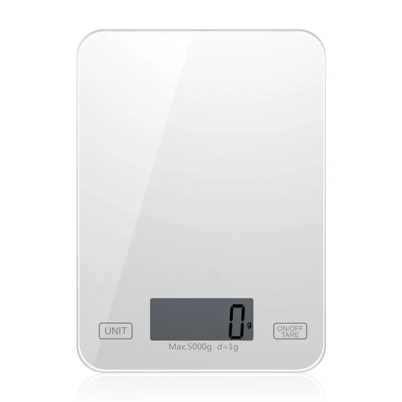 Mini glass platform baking scale with HD LCD display for precise measurements