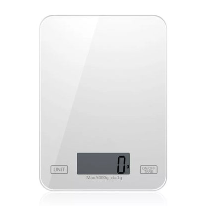 Mini glass platform baking scale with HD LCD display for precise measurements