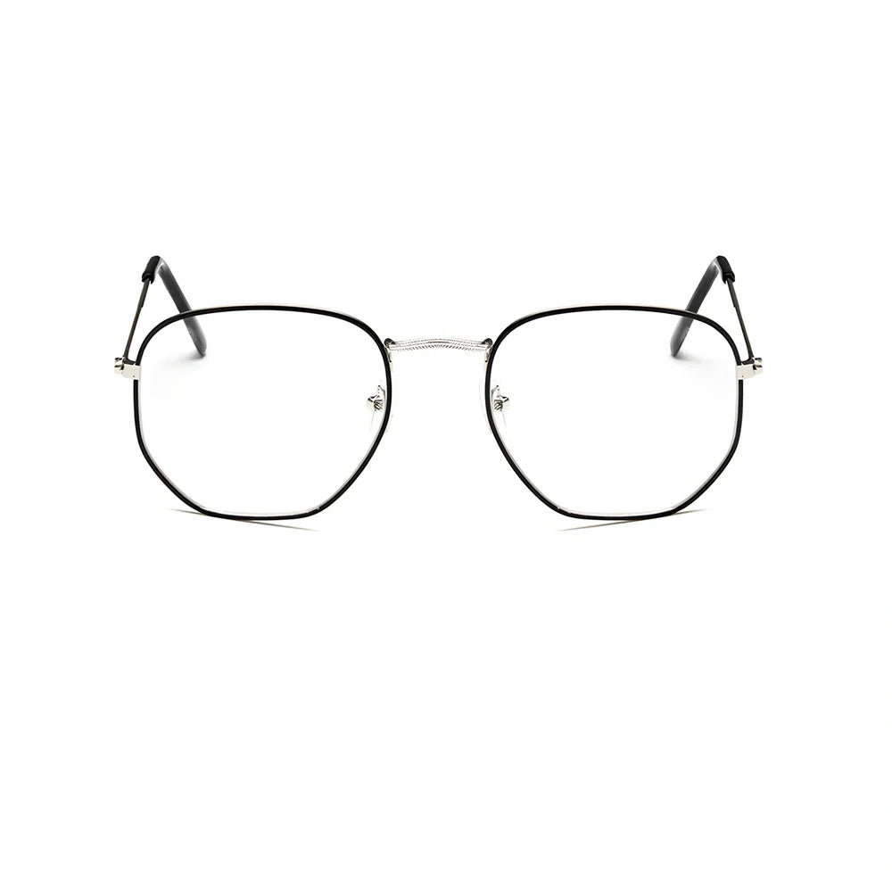 Retro street sunglasses with metal frame and transparent coloured lenses offering UV400 protection