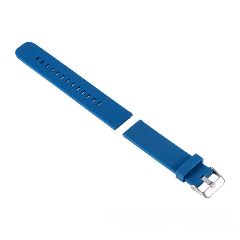 Jiaming Forerunner 245 silicone replacement watch strap with straight buckle in solid colour