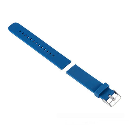 Jiaming Forerunner 245 silicone replacement watch strap with straight buckle in solid colour