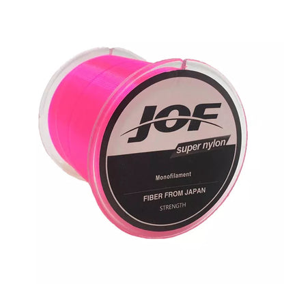 JOF500 meters ultra strength braided PE fishing line in various colors and sizes