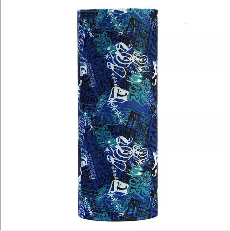 Polyester sports bandana for cycling and sun protection in various patterns