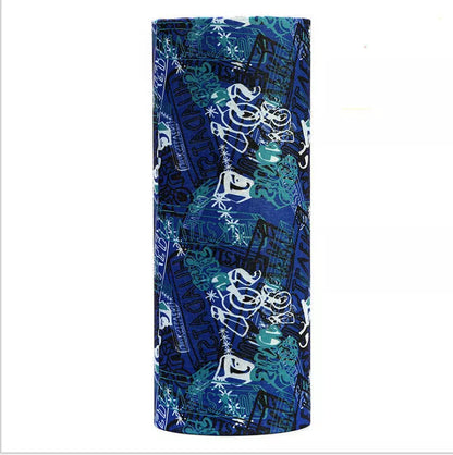 Polyester sports bandana for cycling and sun protection in various patterns