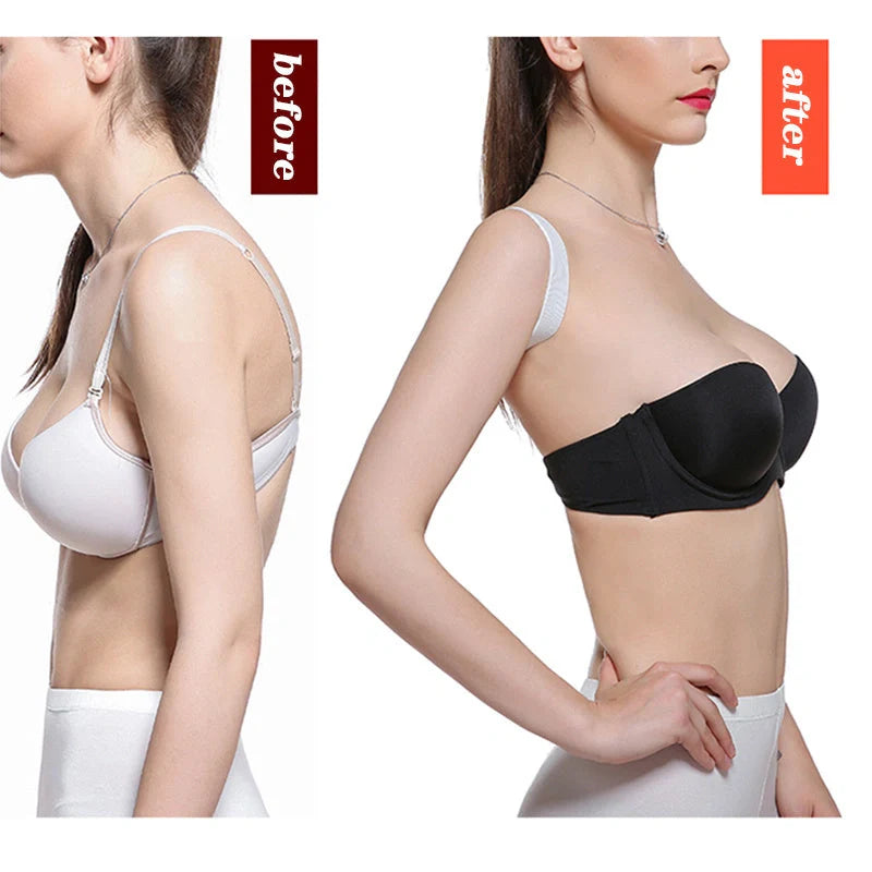 Advanced Posture Corrector Belt in black and white for back pain relief and posture support