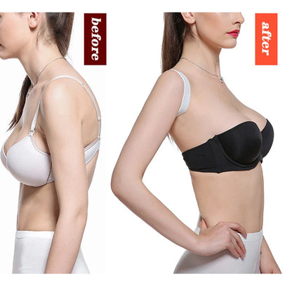 Advanced Posture Corrector Belt in black and white for back pain relief and posture support